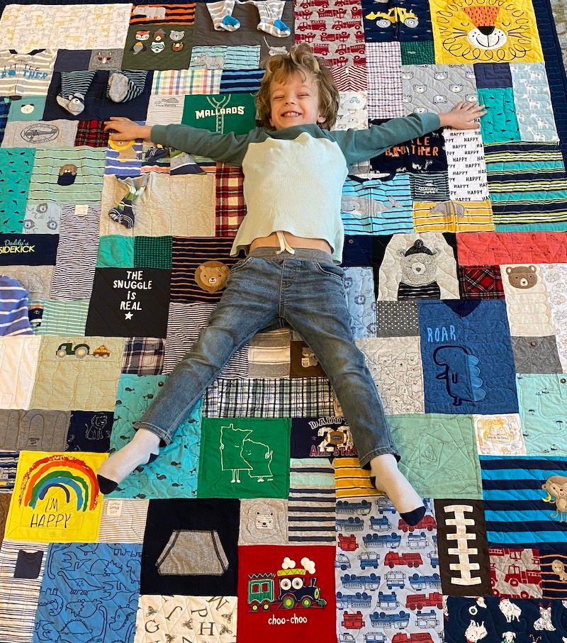 Baby discount clothes quilt